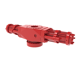 閘板防噴器液動鎖緊機構